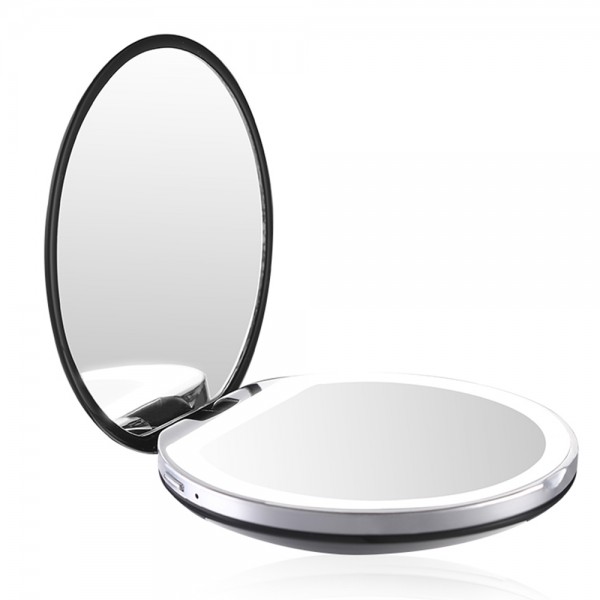 MAQUILLAGE Miroir de poche avec éclairage LED (USB)