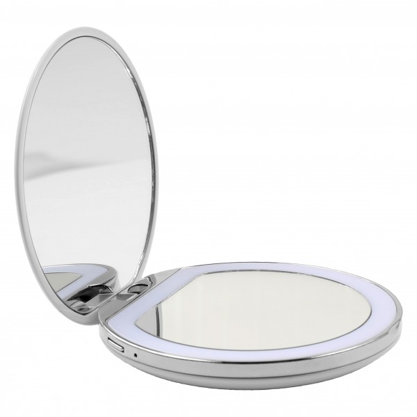 MAQUILLAGE Miroir de poche avec éclairage LED (USB)