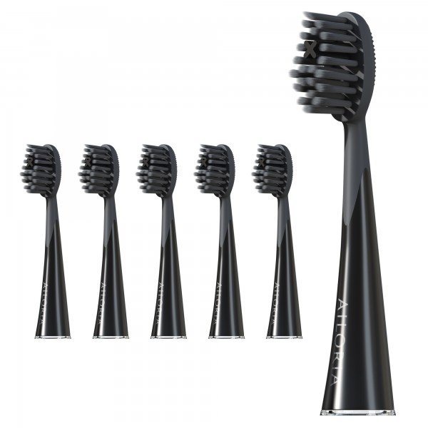 SHINE BRIGHT Charcoal replacement brush heads set of 6