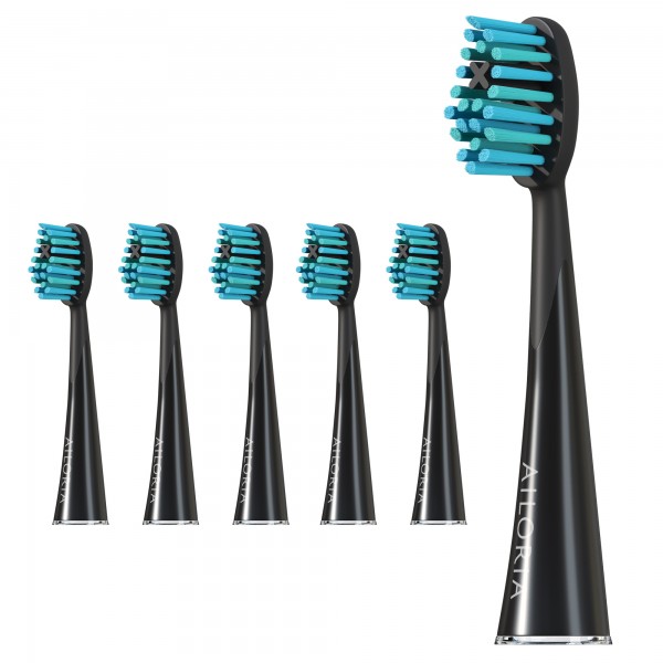 SHINE BRIGHT Extra Clean Replacement brush heads set of 6