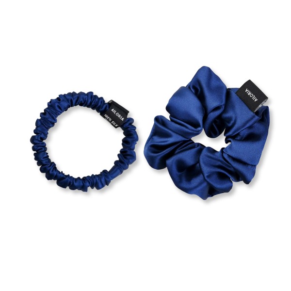 DOUX Set Scrunchies S und M aus Seide