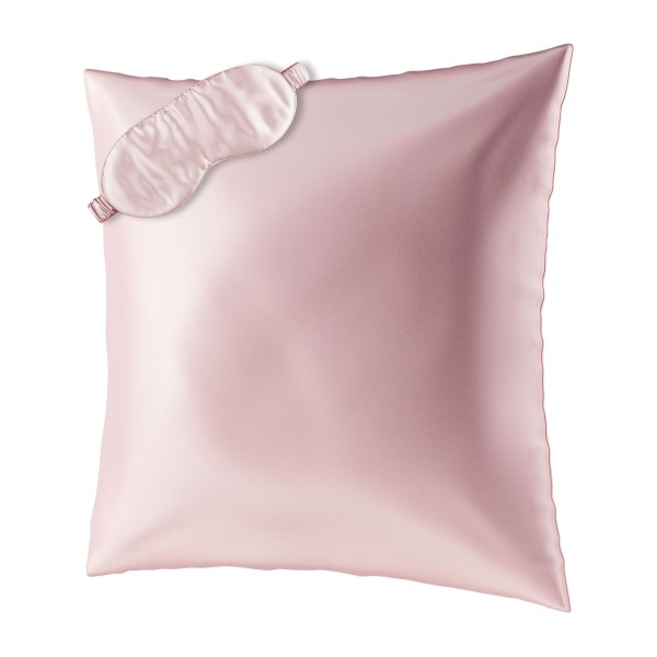 BEAUTY SLEEP SET L Taie d'oreiller (80x80) et masque de nuit en soie