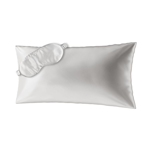 BEAUTY SLEEP SET (40x80) Taie d'oreiller et masque de sommeil en soie