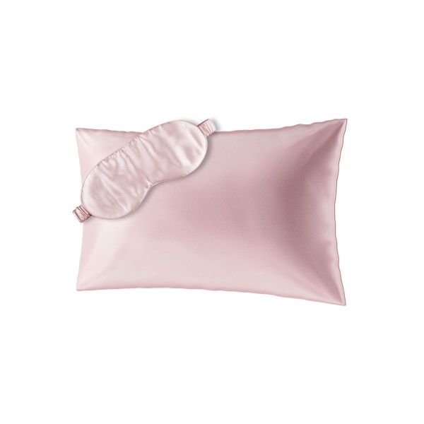 BEAUTY SLEEP SET (40x60) Taie d'oreiller et masque de sommeil en soie