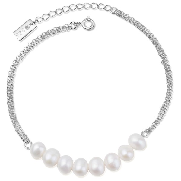 MAKANI Armband Silber/weiße Perle