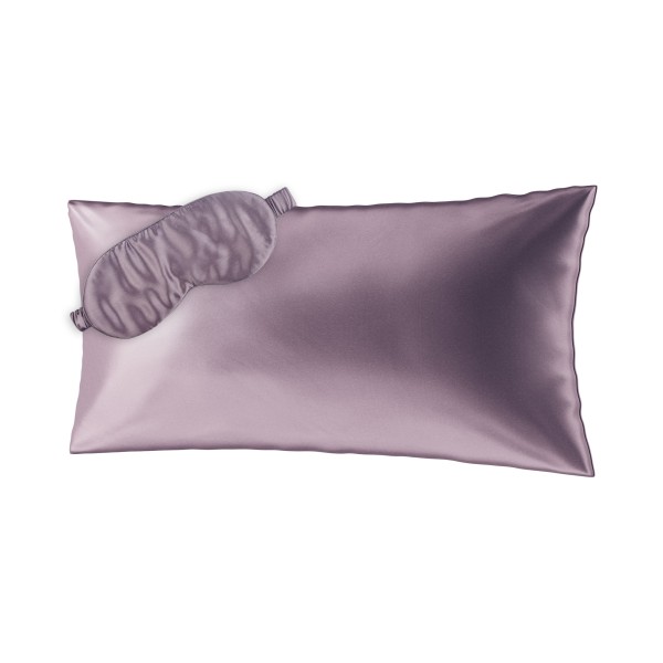 BEAUTY SLEEP SET (40x80) Taie d'oreiller et masque de sommeil en soie