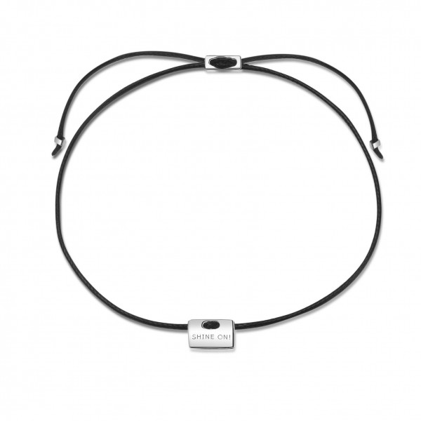 LORIE Armband schwarz/silber