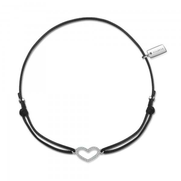 LÉA Armband schwarz/silber