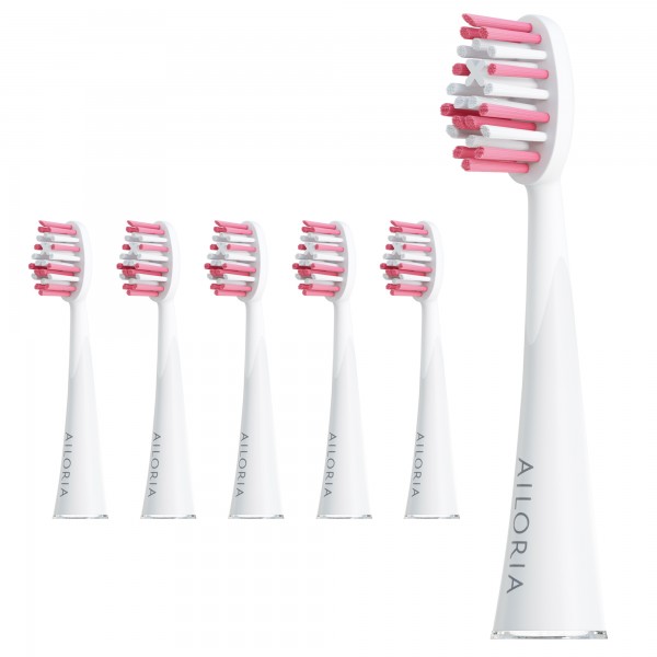 SHINE BRIGHT Extra Clean Replacement brush heads set of 6