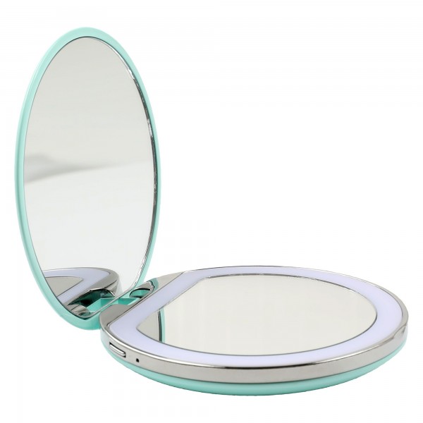 MAQUILLAGE Miroir de poche avec éclairage LED (USB)