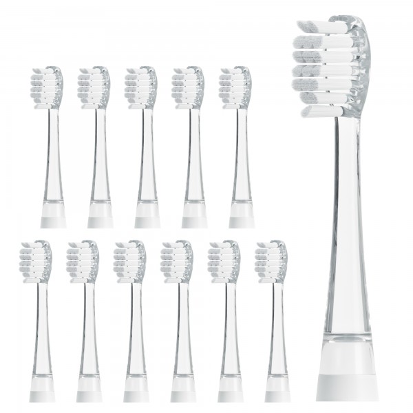 BUBBLE BRUSH Replacement brush heads set of 12
