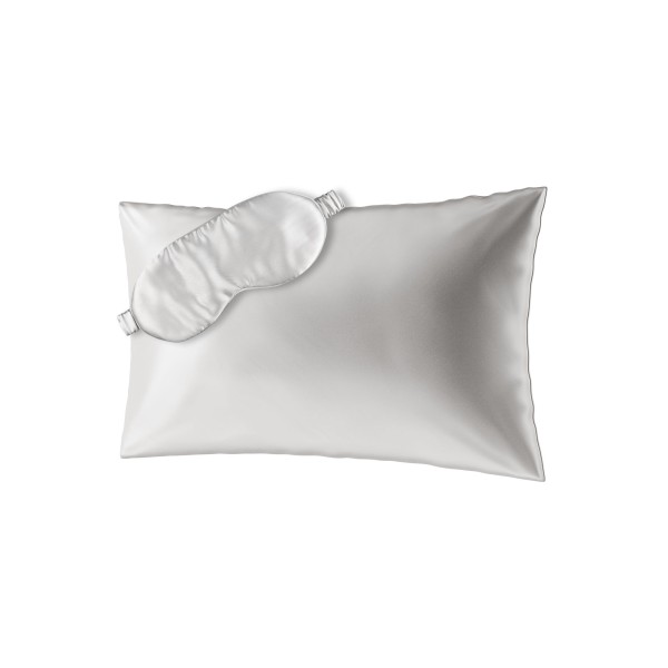 BEAUTY SLEEP SET (40x60) Taie d'oreiller et masque de sommeil en soie