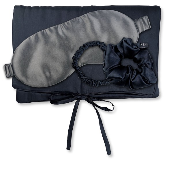 TRAVEL SET HAIR Bag, sleep mask, scrunchie S & scrunchie M