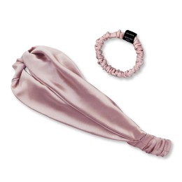 SOYEUX & DOUX Set silk headband and scrunchie S SOYEUX & DOUX Set silk headband and scrunchie S