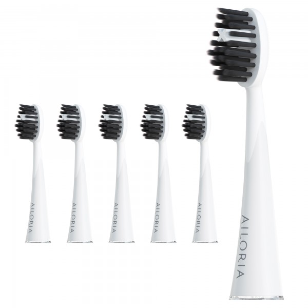 SHINE BRIGHT Charcoal replacement brush heads set of 6